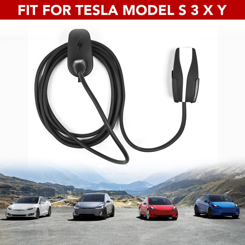 SEVEN SPARTA Charging Cable Holder with Chassis Bracket for Tesla Model 3  Model Y Model X Model S Charger Cable Organizer Tesla Accessories Car Wall