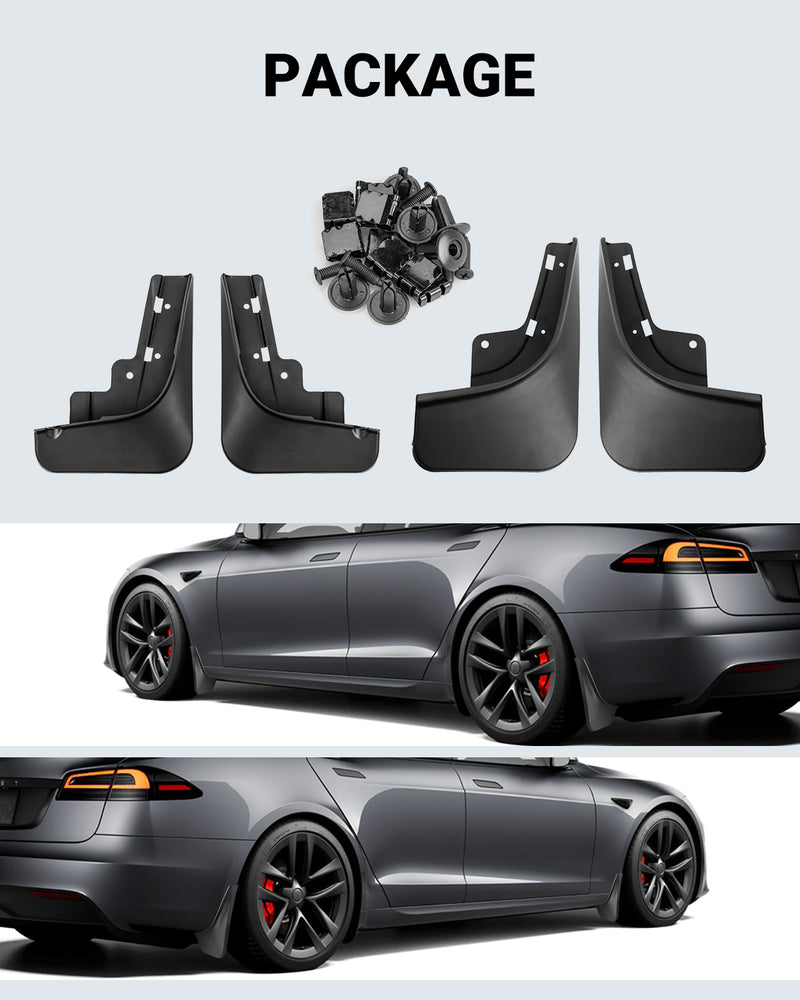 Refresh Tesla Model S Mud Flaps Splash Guards(Set of Four) No Need to –  EV-Vida