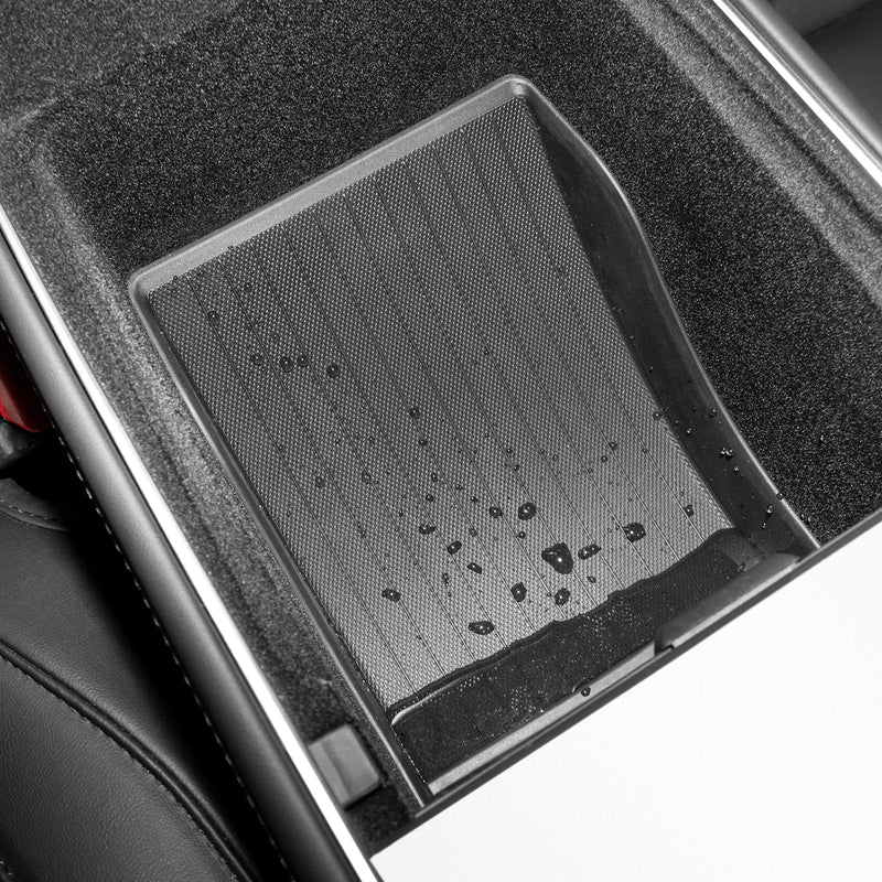 BASENOR Tesla Model Y Model 3 Mittelkonsolen Organizer Ablage unter dem Bildschirm  Organizer Box Rutschfest Ohne Klebstoff Innenausstattung für Model Y/3 :  : Auto & Motorrad