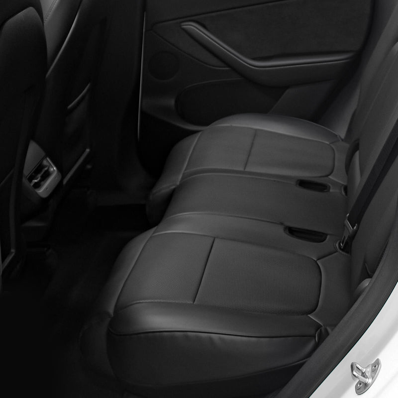 BASENOR Leather Front and Rear Seat Cushions for 2020-2023 Tesla Model Y