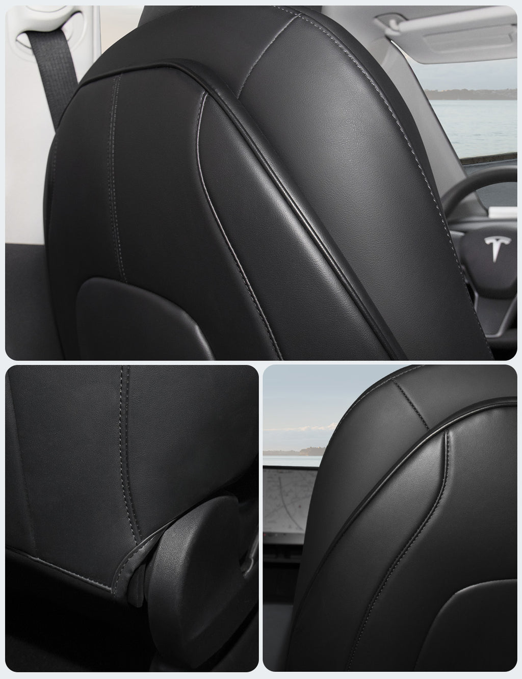 Front seat back protector for Tesla Model 3 , Model Y and Model S & X LR &  Plaid 2021+