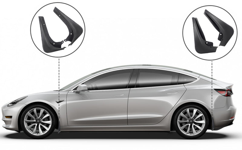 BASENOR Tesla Model 3 Mud Flaps Splash Guards