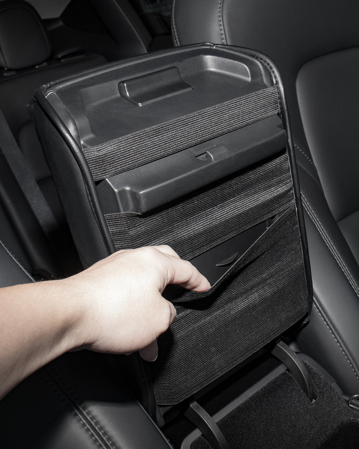 Basenor 2022-2023 2021 5PCS Tesla Model Y Model 3 Center Console Organizer Tray Armrest Storage Box Cup Holder Armrest Hidden Storage Armrest Cover Upgraded Tesla Interior Accessories - Image 9