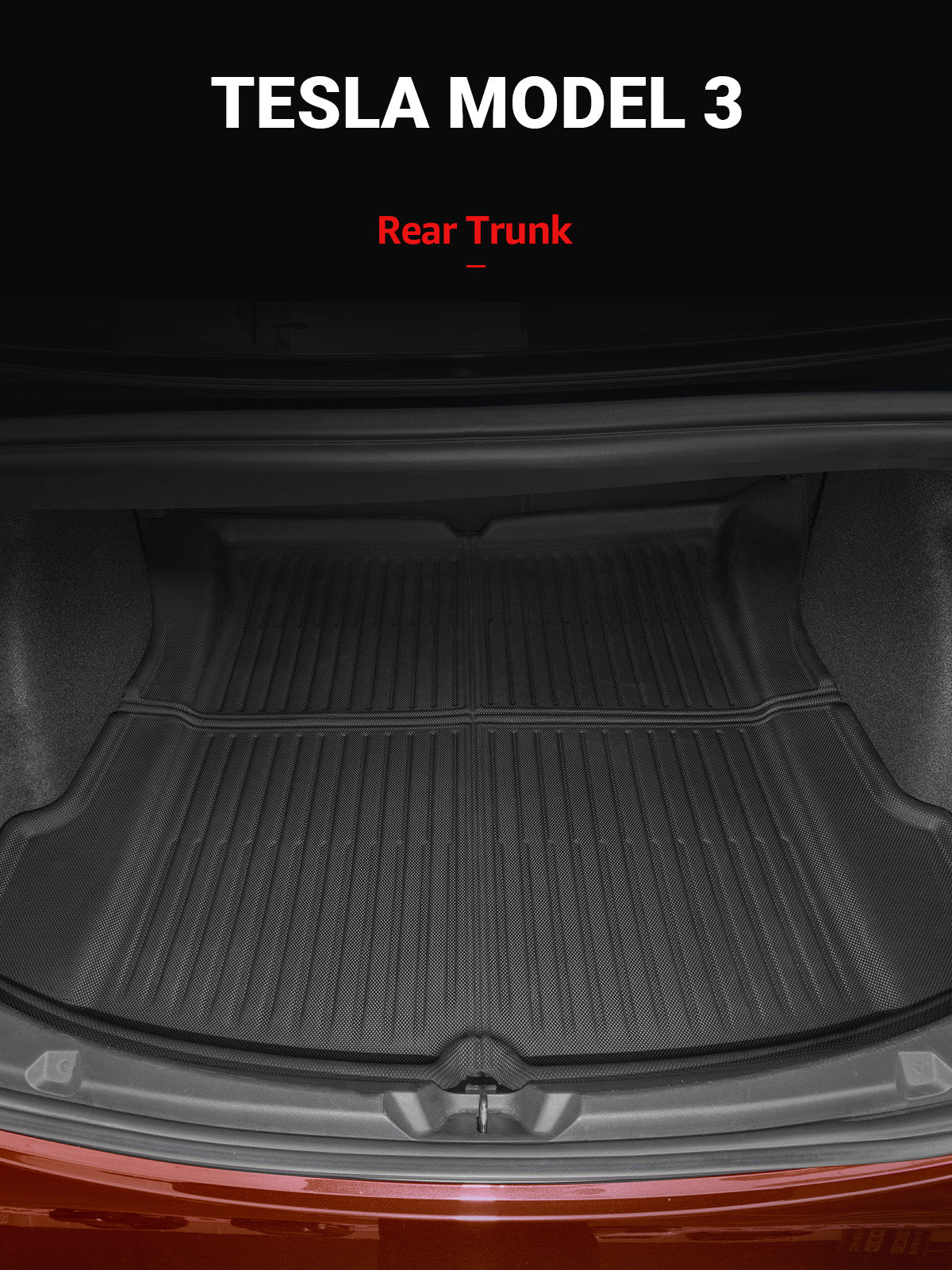 BASENOR 4PCS Tesla Model 3 Floor Mats 3D Interior Liners All-Weather Anti-Slip Waterproof Trunk Mat Cargo Liners Accessories Compatible with Model 3 2022-2023 2021 - Image 4
