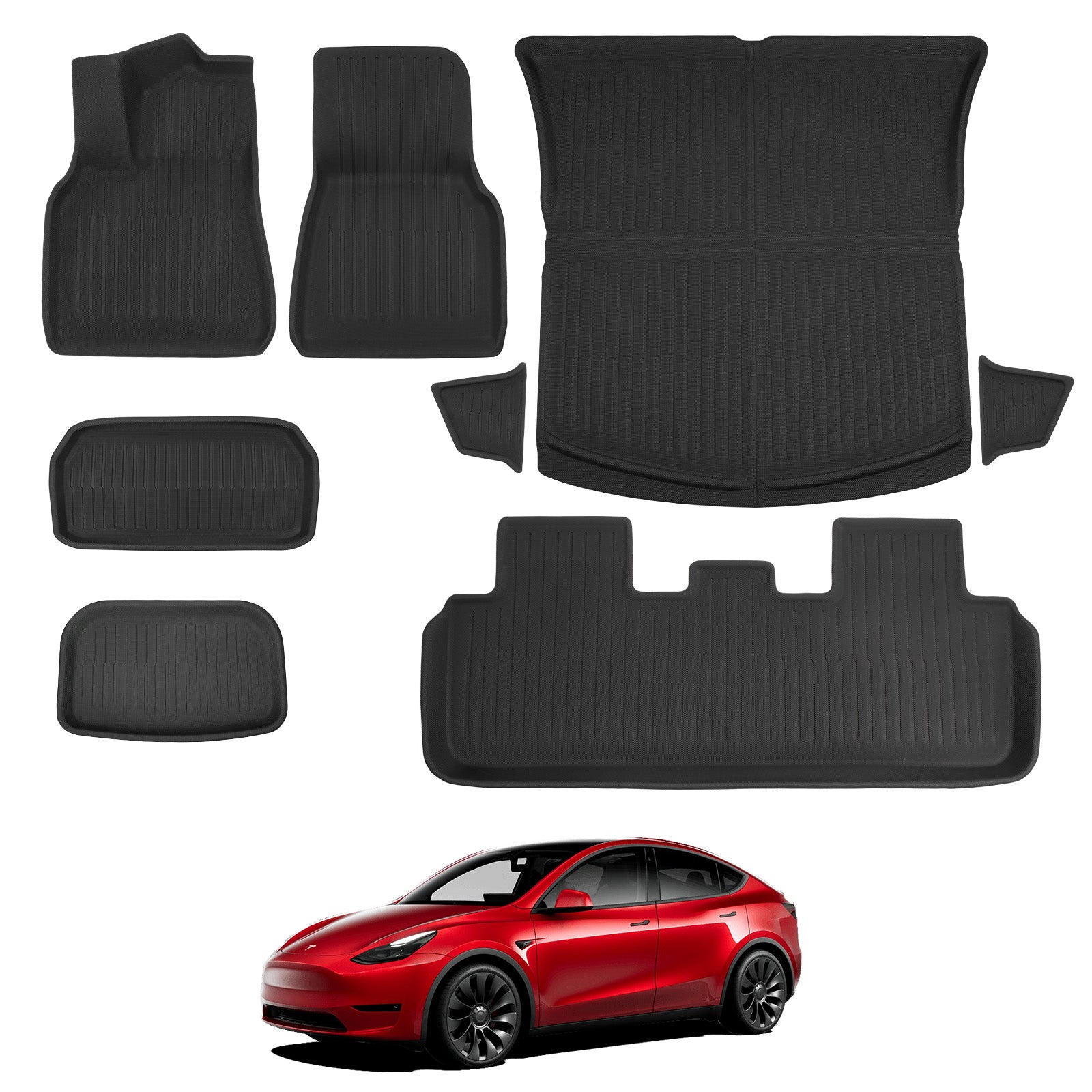 2020-2023 Tesla Model Y Floor Mats - 3D All-Weather Anti-Slip Waterpro