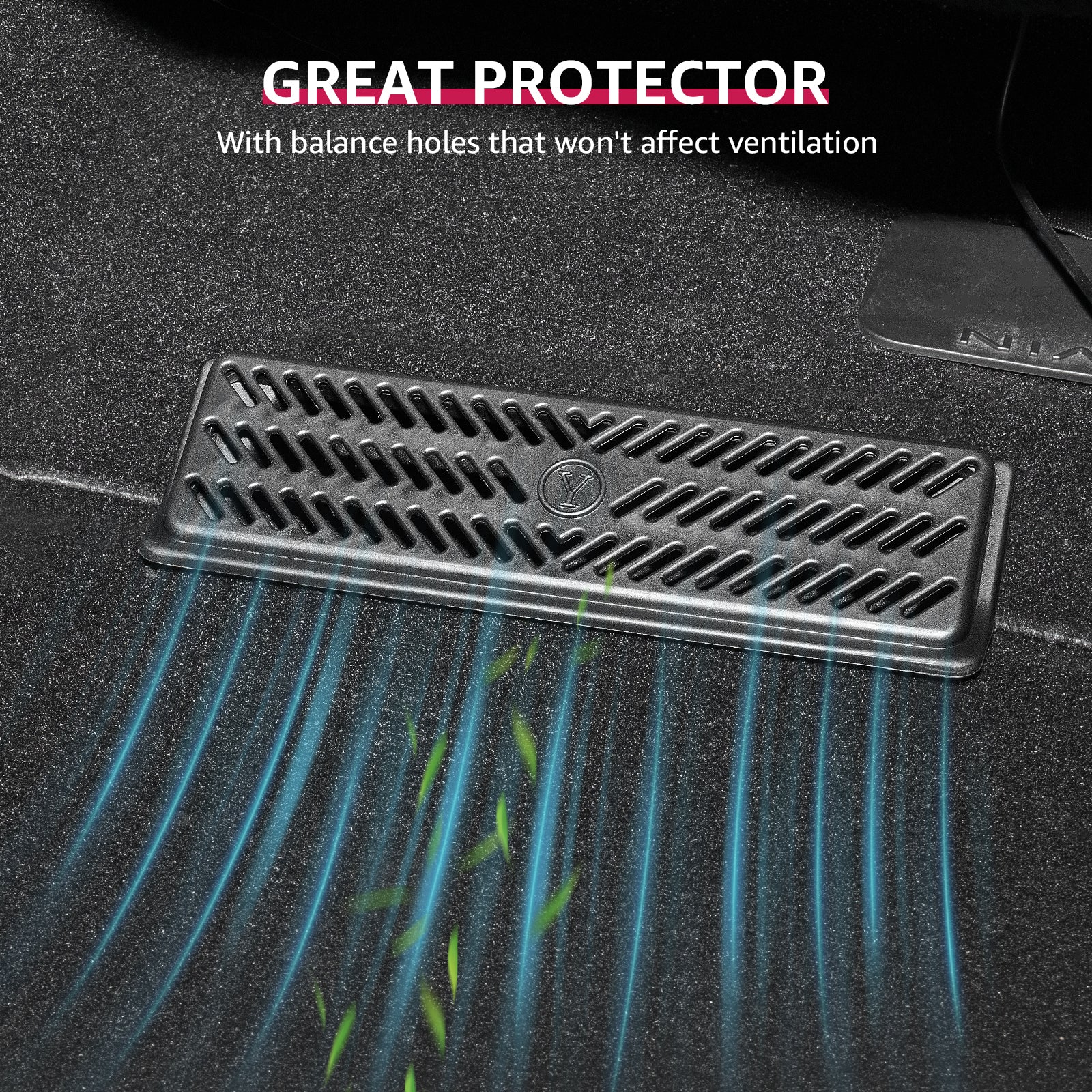 BASENOR Backseat Air Vent Cover for 2020-2023 Tesla Model Y - Image 5