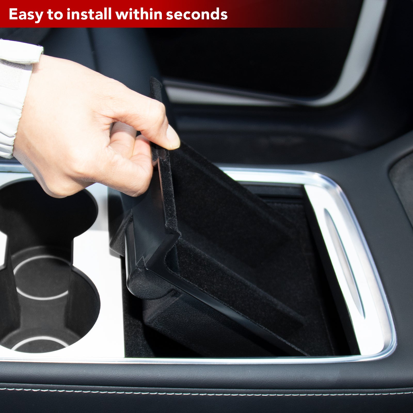 BASENOR Center Console Tray for Tesla Model Y Model 3 - Image 7