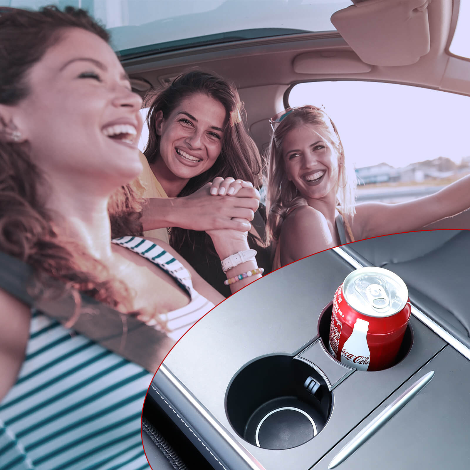 BASENOR Cup Holder Insert for 2022-2023 2021 Tesla Model 3 Model Y - Image 7