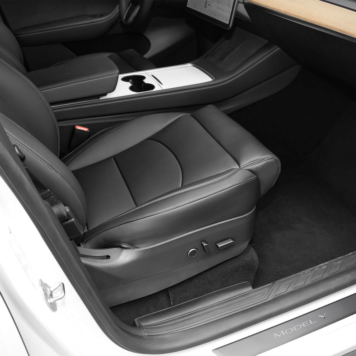 Rear Right Upper Leather Backrest Seat Cushion For 2017-2023 Tesla Model 3 – OEM Used (1455036-00-B)