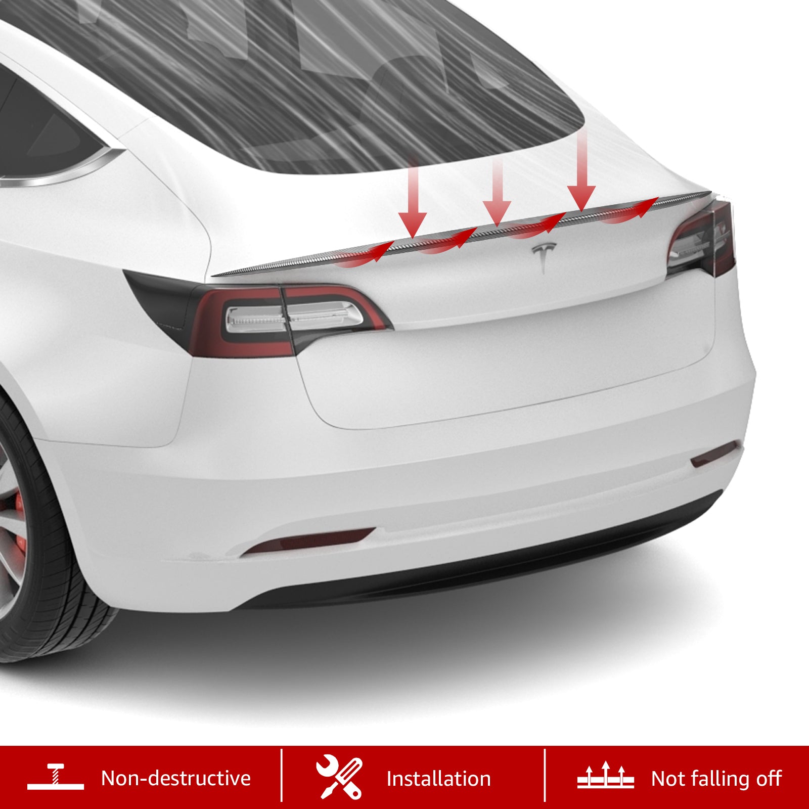 BASENOR Performance Rear Spoiler-Gen 2 for Tesla Model 3 - Image 13