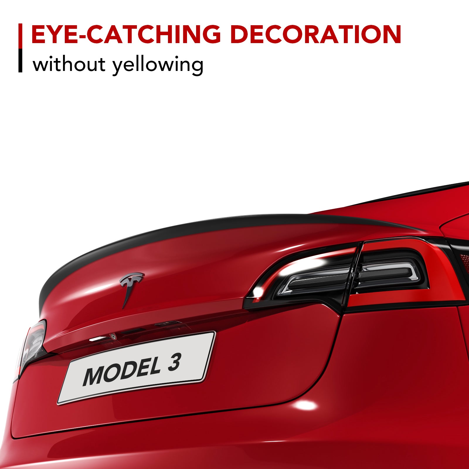 BASENOR Performance Rear Spoiler-Gen 2 for Tesla Model 3 - Image 9