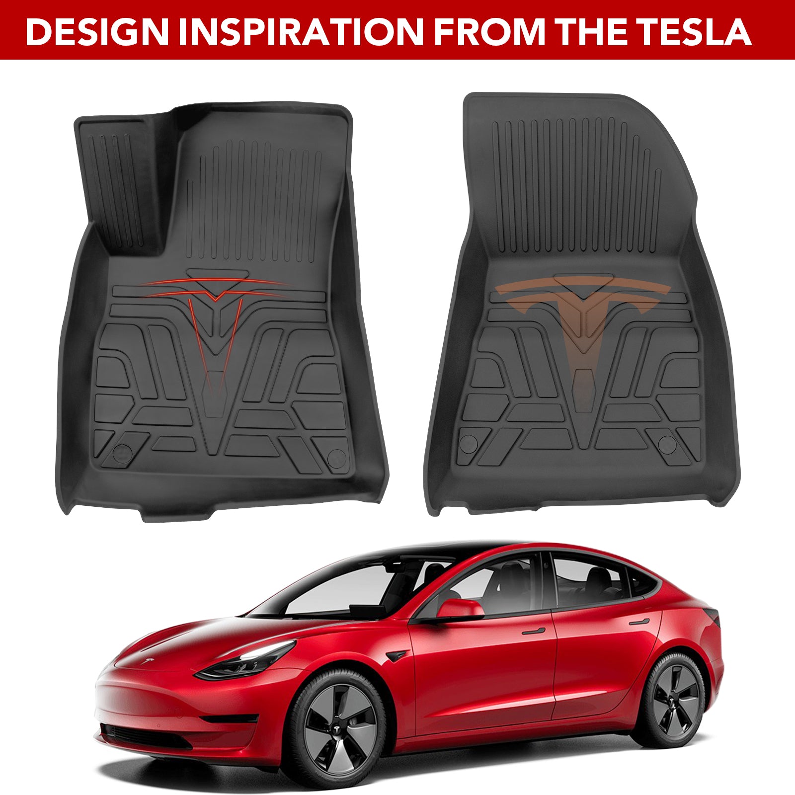BASENOR TPE Floor Mats for 2021 2022 2023 Tesla Model 3 - Image 8